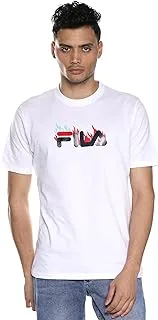 تي شيرت رجالي بشعار جرافيك من Fila