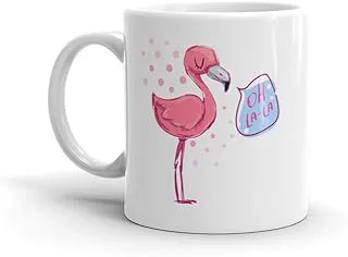 مج مطبوع - Flamingo oh la la mug - طباعة سبايد