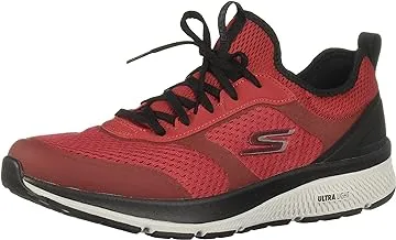 Skechers Men's Go Run Consistent-Performance Running & Walking Shoe Sneaker, Red/Black, 45.5 EU