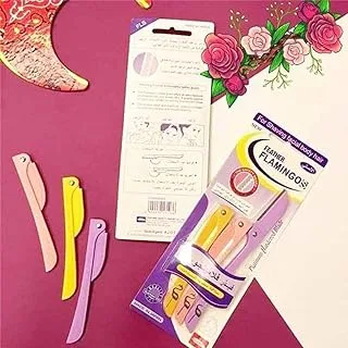 Flamingos Razor - Facial and Body Hair Removal - Pack of 3