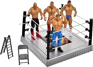 Plastic Large Fighting Hero With Chair and Stairs For Boys +3 Set Of 11 pieces - Multi color