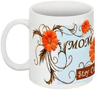 مج خاص بطبعة زهور لعيد الأم من Stay Cool Mom [Mug056]