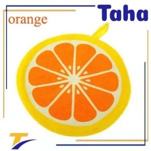 Taha Offer Round Towel Orange Shape 1 Piece