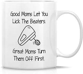 Retreez Funny Mug - Best Mom Great Mom Gift 11 Oz Ceramic Coffee Mugs - Humor Sarcasm Appreciation Motivational Inspirational birthday gifts for mom mum mama mother mother's day gift from daughters