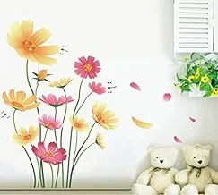 Cartoon Wall Stickers for Children Room Multi Color Flower