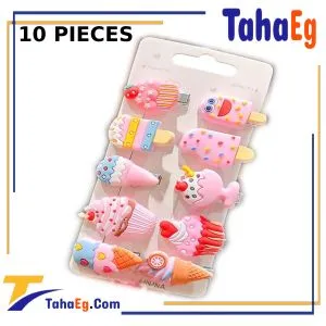 Taha Offer 10 Cute Hair Clips Multi Color