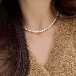 Bracelets Pearl Elegant Necklace For Women With White Color