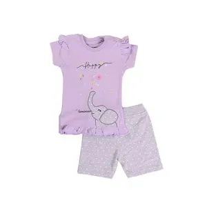 Zercon Summer Pajama Set For Newborn Girls 6163 0-18 M