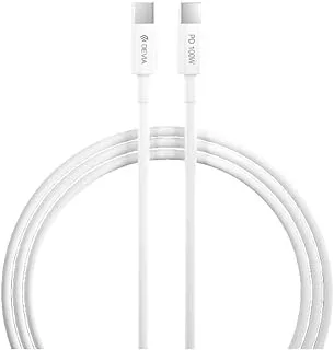 DEVIA Smart Series PD Cable 100W Type-C To Type-C - 5A 1.5M - White