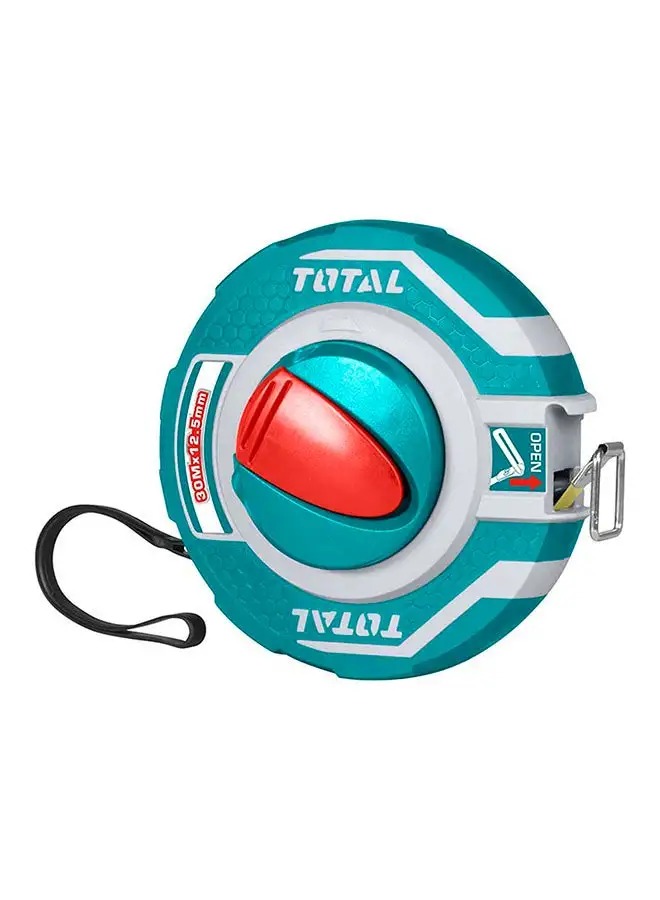 TOTAL Steel Measuring Tape Teal / Grey 30meter