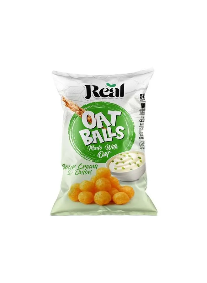 Real Nutrition Oat Balls Sour Cream & Onion 50 grams