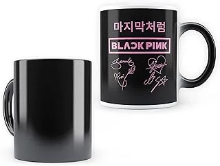 MCSID Razz - Blackpink - As If It's Your Last Fan Art (Pink) Design Magic Morphing Heat Sensitive Coffee Mug 350ml - Best Gift for Blackpink Fans/K-Pop Fans/to Gift Your Loved Ones