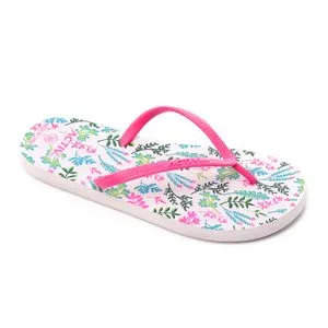 Activ Slip On Rubber Thong Slipper - White & Pink