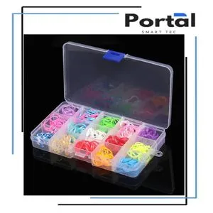 Transparent Plastic Storage Jewelry Box, Divided Into 15 Squares