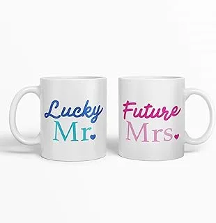 Mr Lucky Future Mrs Mug Sets Birthday Mug Set Novelty Gift Wedding Mugs Banter His and Hers Gifts Coffee Cup Gifts MBH574-5