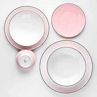 Fathy Mahmoud Porcelain tableware Dinner Set Coup 26 pcs. - Pink 1 Base box