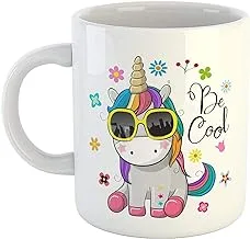 MG BRAND Be Cool Quotes Baby Unicorn Coffee Mug- Cute Printed