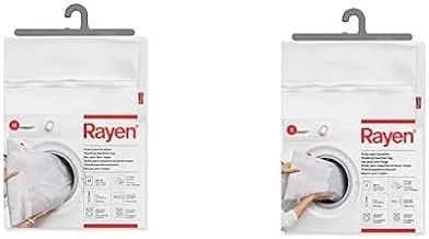 Rayen Washing Machine Bag, White M / 50 x 70 cm white + Rayen Ironing Cloth, White