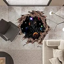 3D Planet Wall stickers DIY Family Living Room Decorative Wall Stickers Waterproof Bedroom Living Room Study Corridor Wall Stickers Rrt Wind Decorative Stickers PVC Wall Stickers