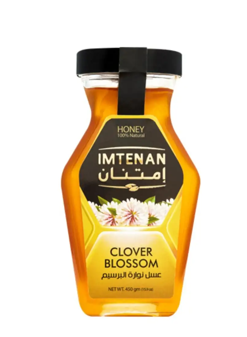 Imtenan Clover Honey Hexagonal 450grams