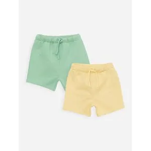 LC Waikiki Elastic Waist Basic Baby Boy Shorts 2 Pieces