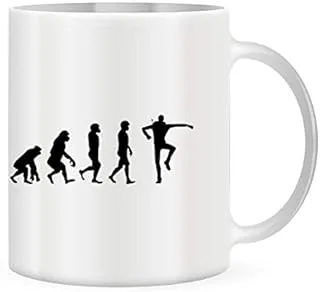 fortnite battle royale white ceramic mug, evolution design