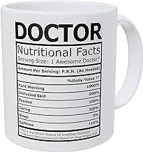 Wampumtuk Doctor Nutritional Fatcs 11 Ounces Funny Coffee Mug