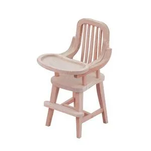 1:12 Miniature Wooden Chair Baby Dining Chair