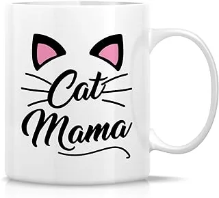 Retreez Funny Mug - Cat Mama Cat Lovers 11 Oz Ceramic Coffee Mugs - Funny, Sarcasm, Sarcastic, Motivational, Inspirational birthday gifts for wife, girlfriend, friends, coworkers, mom, mother, grandma