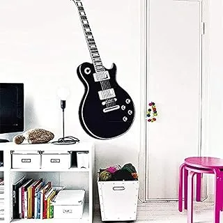 Guitar Design Wall Decals for Living Room, Quotes, Home Decor, Waterproof Wall Stickers