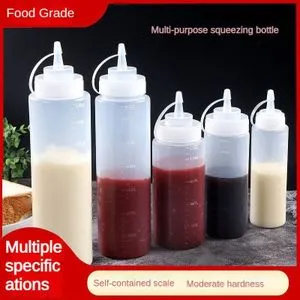 2-pcs  Sauce Bottle Squeezing Bottle Jam Tomato Salad Bottle Squeezing Bottle