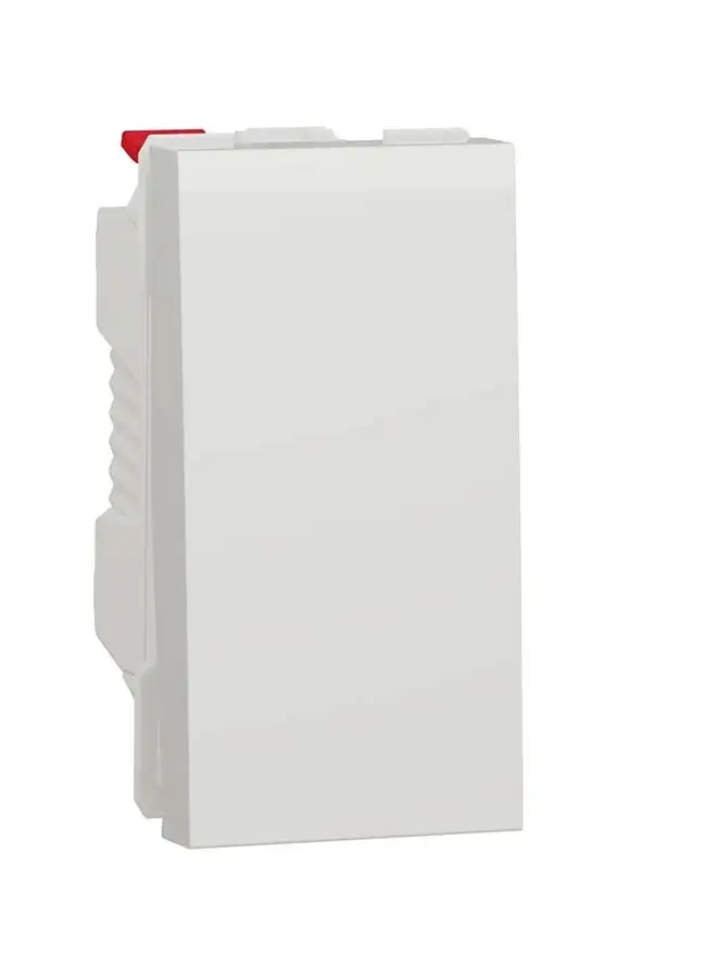 Schneider Electric Schneider Electric Switch، New Unica، 1-Pole 1-Way، 10Ax، 1 Module، محطات بدون براغي، غير معالجة، Ip4X، أبيض