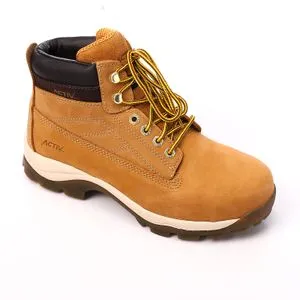 Activ Lace Up Safety Stitched Shoes  - Camel