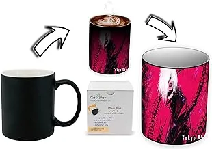 Risty Shop Tokyo Ghoul (Style-135) Gourmet Coffee Magic Mug Superhero Jujutsu Manga Anime Lovers Capacity 350 ml, Dishwasher, Microwave Safe, Must Buy, Birthday Gift.