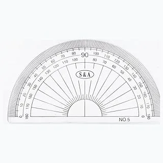 Ati S&A 180 Degree Protractor, 12 cm Size