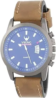 Viking Brown Leather Men Watch