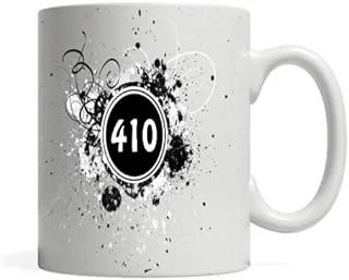 black and white logo 9 ceramic coffee mug