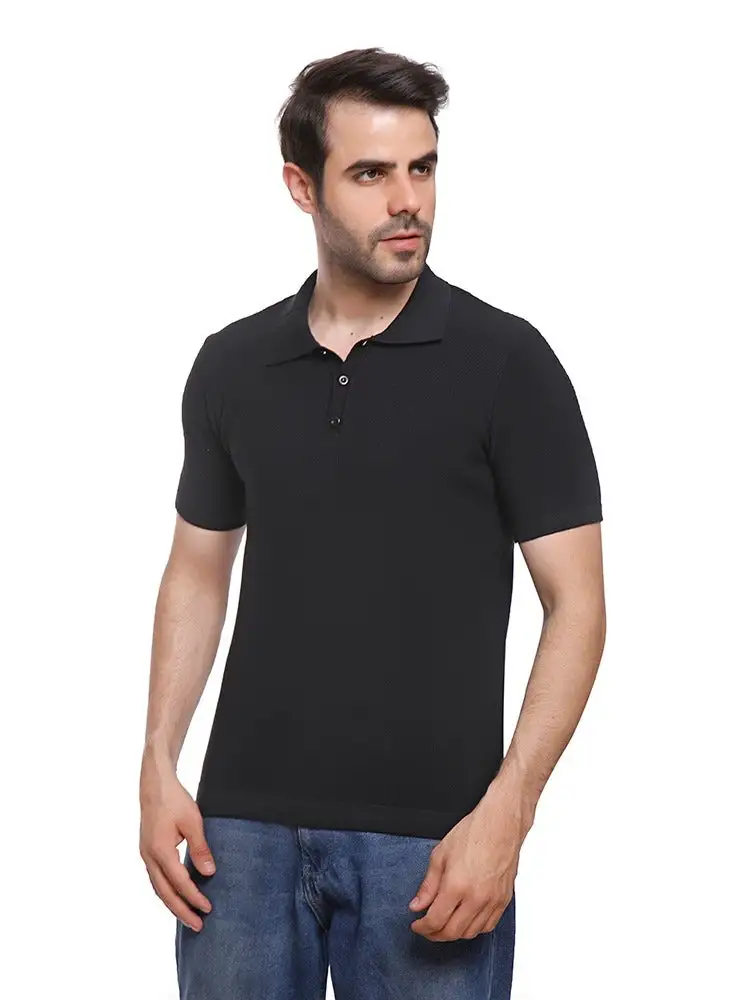 Coup Coup - Woven Polo-Shirt with Short Sleeves