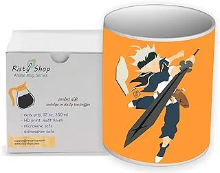 Risty Shop Black Clover (Style-103) Gourmet Coffee Mug Superhero Jujutsu Manga Anime Lovers Capacity 350 ml, Dishwasher, Microwave Safe, Must Buy, Best Birthday Gift.