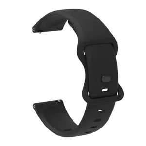 20mm For Amazfit GTS 2e Silicone Replacement Strap Watchband(Black)