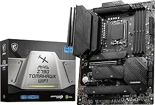 اللوحة الأم للألعاب MSI MAG Z790 Tomahawk WiFi (تدعم معالجات Intel من الجيل 12/13، LGA 1700، DDR5، PCIe 5.0، M.2، 2.5 جيجابت في الثانية LAN، USB 3.2 Gen2، Wi-Fi 6E، ATX)