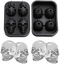 3D Skull Head Silicone Ice Lattice Mold