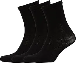 DeFacto Woman High Cut Socks Socks X1128AZ, Black (BK23) Standard