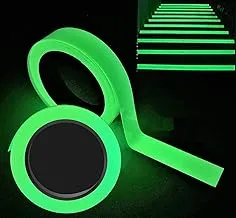 Luminous Tape, Pack of 2 Fluorescent Tape, High-Quality Phosphorus Tape for Children's Room, Home Wall Decoration, Bicycle, Night Riding, Luminous Tape, Warning Tape, Stage Supplies