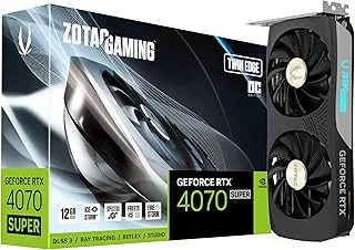 بطاقة رسومات ZOTAC Gaming Nvidia GeForce RTX 4070 SUPER Twin Edge OC سعة 12 جيجابايت GDDR6X