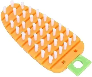 VEGETABLE SCRUBBING BRUSH, VEGETABLE SCRUBBER NON‑TOXIC FRUIT BRUSH CARROT SHAPE VEGETABLE BRUSH FOR POTATO FOR VEGETABLE