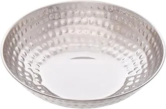 Mio Mazag Hammered Stainless Steel Bowl - Silver, 25cm