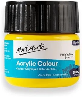 Monte Marte MSCH1003 Acrylic Colour Paint 100 ml, Pale Yellow