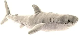 Wild Planet All About Nature Great Shark Plush Toy, 36 cm x 10 cm x 10 cm Size, White