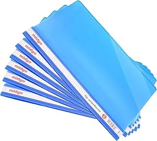 Midgo D-320A Management File A4 Display Book Project Folders Presentation Folder with Plastic Sleeves File Folders Paperwork Document Organiser Holder - Blue